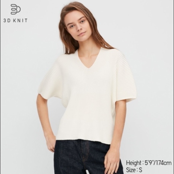 Uniqlo | Sweaters | Uniqlo 3d Cotton V 